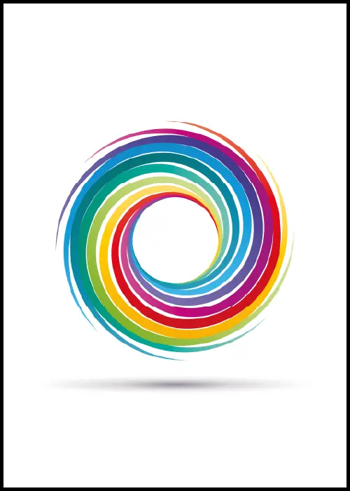 Spiral Color - Poster (Stampa al Vivo, 21x30 cm)