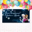 Striscione Buon Compleanno - Frozen